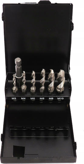 Hss Tapping Drills M3 M10 Threading Tools 7 Pcs