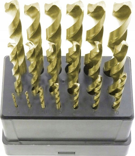 Falon-tech Hss Metal Drill Bit Set 1-10mm 19pcs Din 338