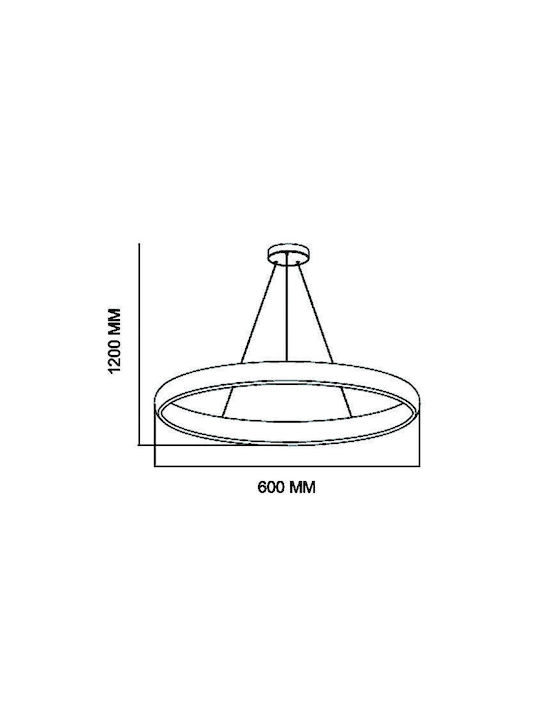 Horoz Electric Black LED Pendant Ceiling Light with Natural White Light