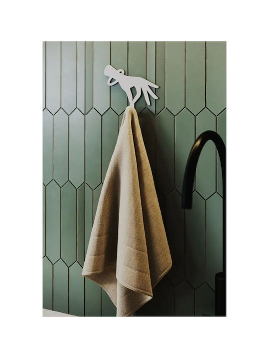 SteweHome Double Bathroom Hook With Sticker 13x13cm Silver