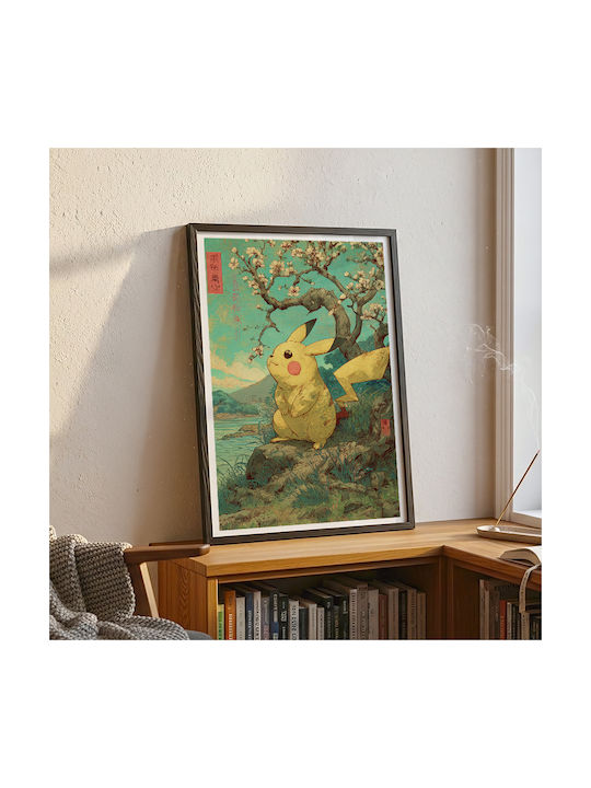 Плакат Pokemon Pikachu Ukiyo An175 40см x 50см-70979pd154154