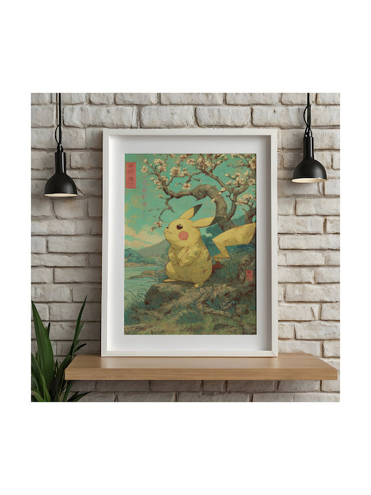 Poster Pokemon Pikachu Ukiyo An175 40cm X 50cm-70979pd154154