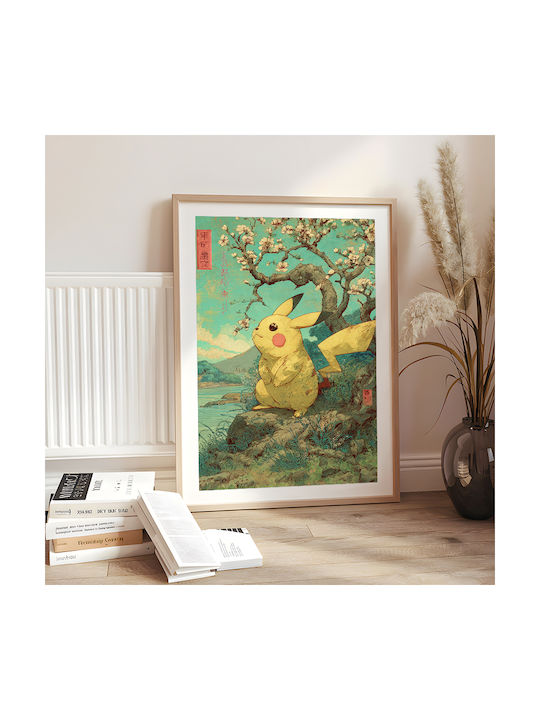 Poster Pokemon Pikachu Ukiyo An175 30cm X 40cm-70979pd154153