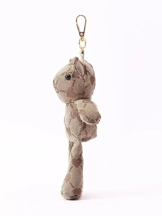 Signare Bag Keychain Teddy Bear B-loved Bear Beige