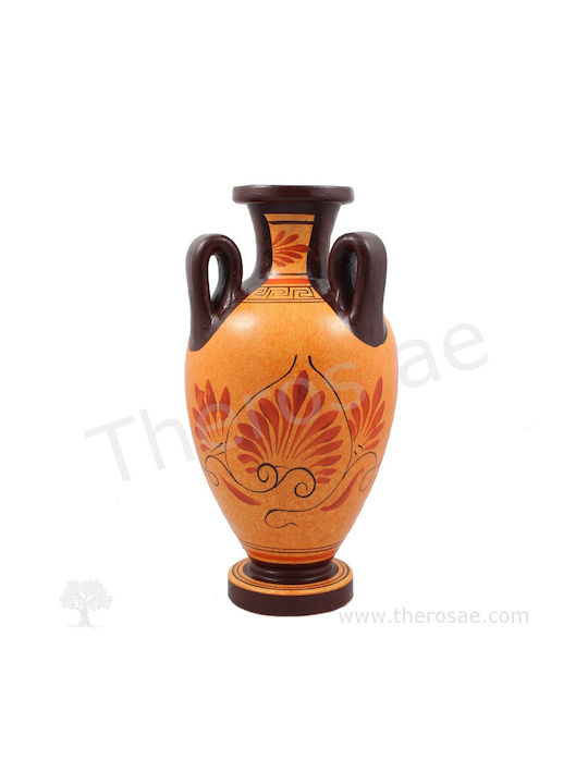 Dekorative Keramikvase Verschiedene Designs 6 Braune 13x13xHcm