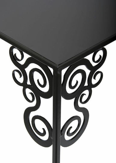 HowHomely Suport Pentru Plante Negru 24x24x60 cm