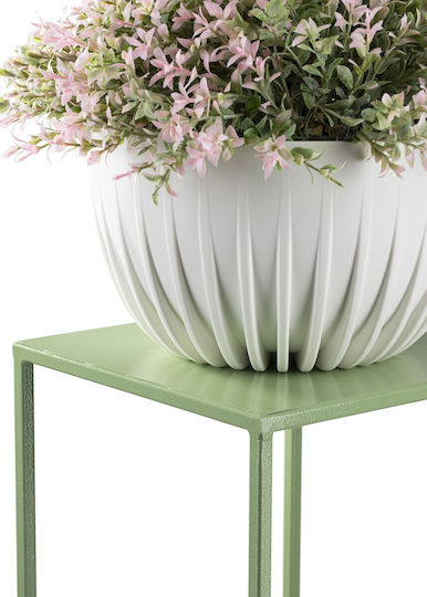 HowHomely Suport Metalic Verde Pentru Plantă 24x24x40 cm