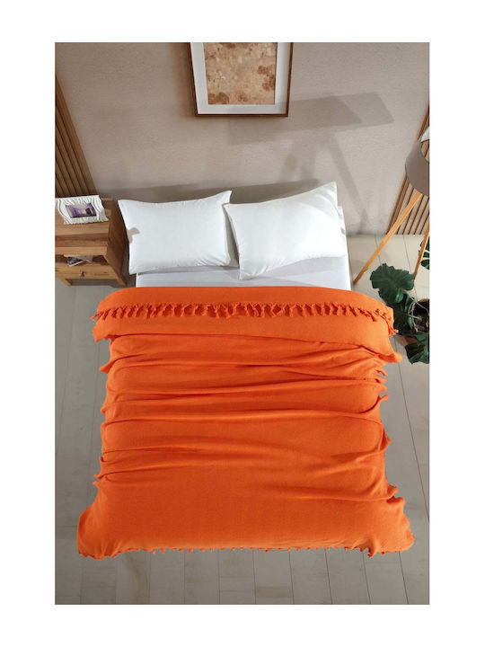 SteweHome Σετ Σεντόνια Διπλά 210x240εκ. Πορτοκαλί (4τμχ)