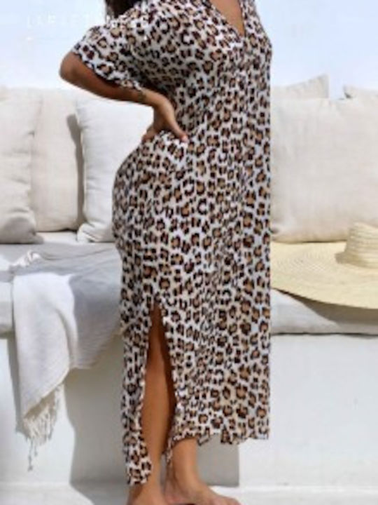 Καλοκαιρινό Midi Φόρεμα Leopard