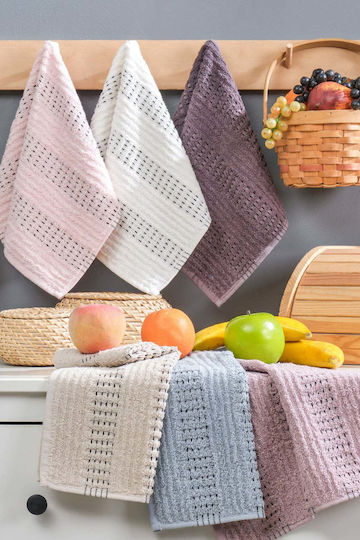SteweHome Πετσέτα Κουζίνας από 100% Βαμβάκι 30x50cm 6τμχ