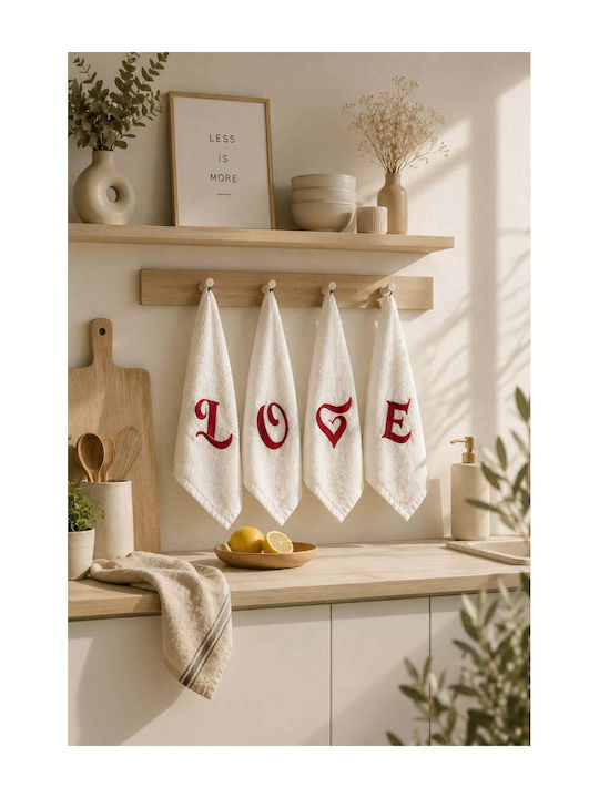 SteweHome Kitchen Towel Made of 100% Cotton 30x50cm 4 Pieces