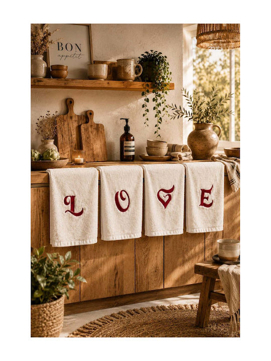 SteweHome Kitchen Towel Made of 100% Cotton 30x50cm 4 Pieces