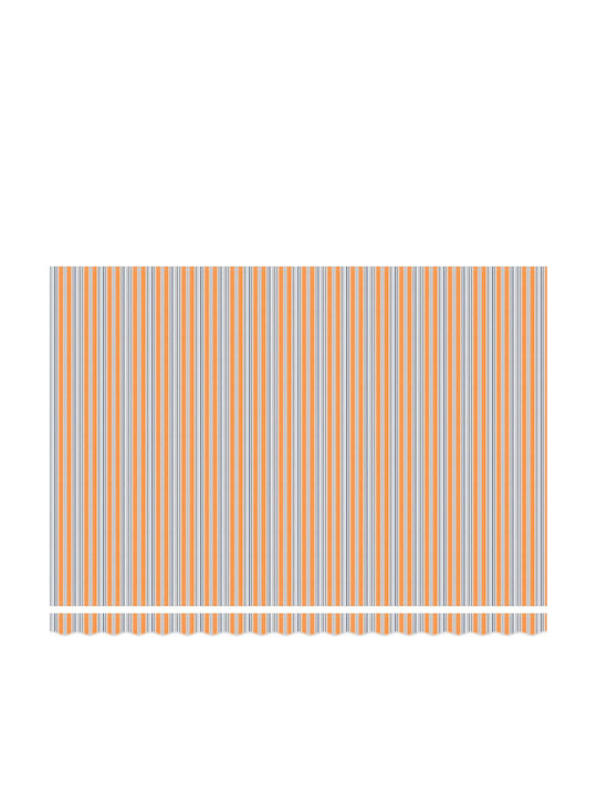 vidaXL Terrasse Markise mit LEDs Orange 5x3m