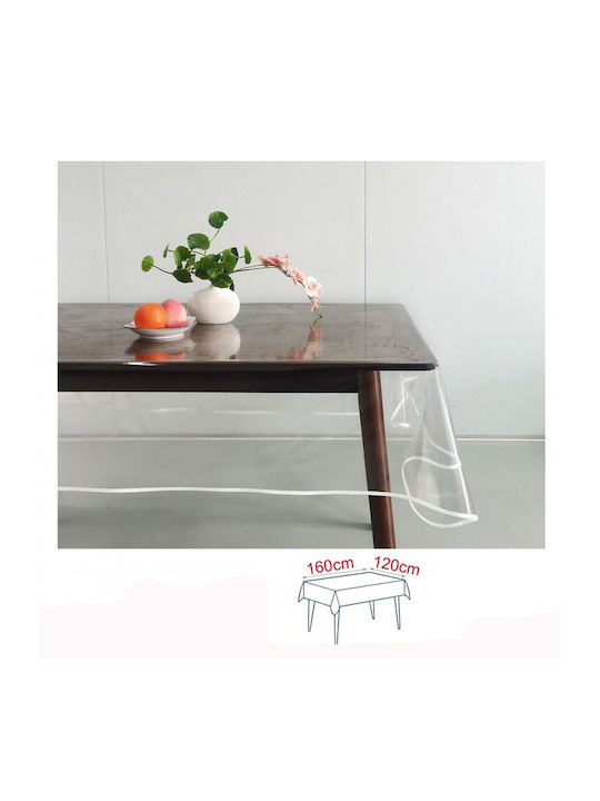 Stain Resistant Transparent Tablecloth 120x160cm