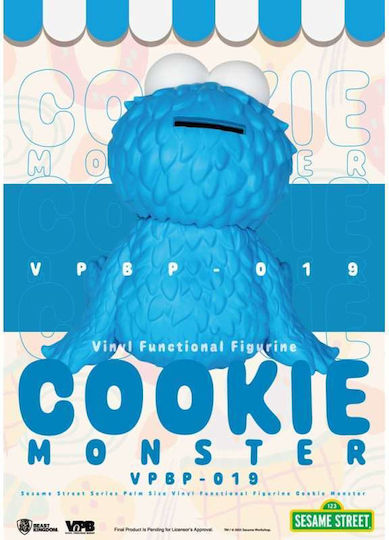 Sesame Street Κουμπαράς Βινυλίου Cookie Monster Ύψος 12cm Μπλε
