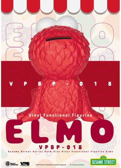 Sesame Street Κουμπαράς Βινυλίου Elmo Ύψος 12cm Κόκκινο