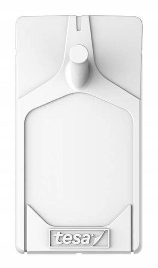 Tesa H7776202 Metallic White Hangers with Sticker 2 Pieces
