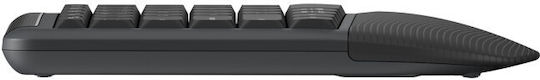 Logitech Signature Comfort Plus MK880 Ασύρματο Bluetooth Σετ Πληκτρολόγιο & Ποντίκι International English Γκρι