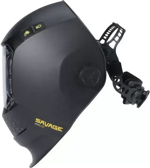 Esab Savage Μάσκα Ηλεκτροκόλλησης Οπτικού Πεδίου 60x60mm Μαύρη