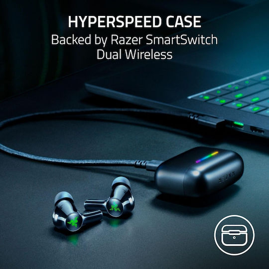 Razer Hammerhead V3 X HyperSpeed In-ear Bluetooth Handsfree Earphones with Sweat Resistance and Charging Case Black