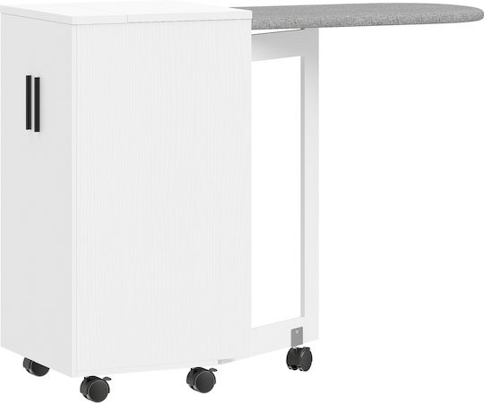 HomCom Σιδερώστρα για Σίδερο Ατμού Σπαστή 128x43x83cm