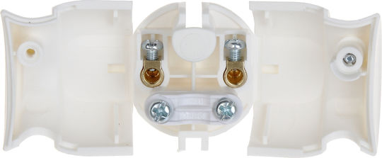 Legrand Schuko Plug Corner White