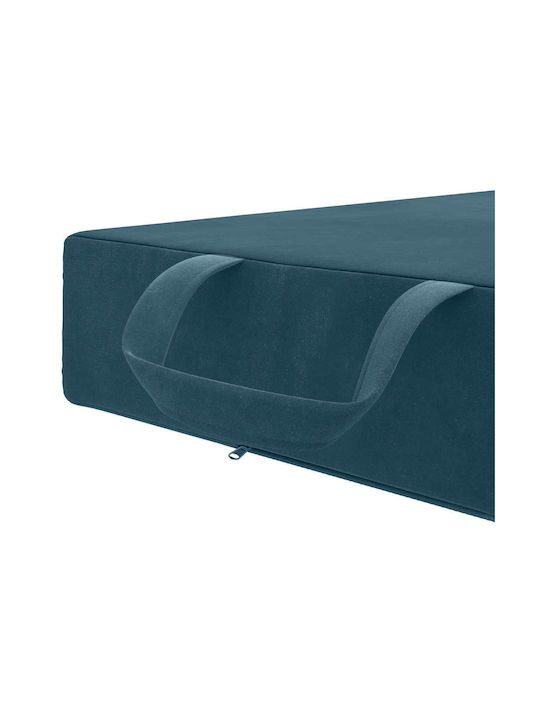 Two-Seater Couch Bed Blue 75x67x45 cm