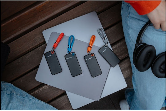 Verbatim Pocket USB 3.2 External SSD 2TB M.2 Black / Red