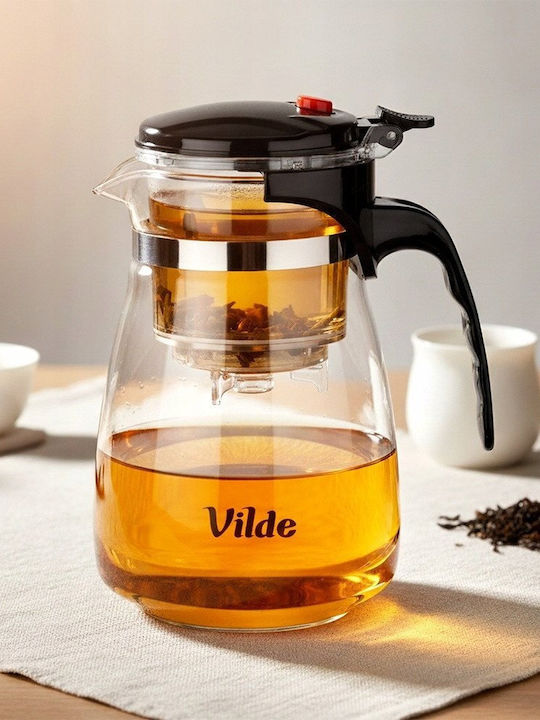 Vilde Τσαγιέρα με Φίλτρο Γυάλινη Διάφανη 960ml