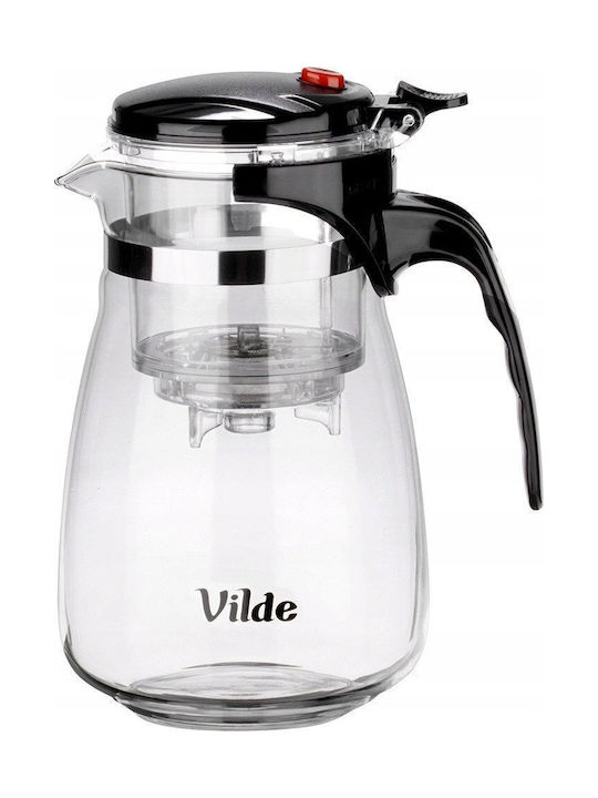 Vilde Τσαγιέρα με Φίλτρο Γυάλινη Διάφανη 960ml