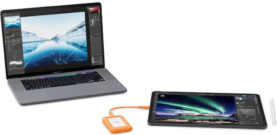 Lacie Rugged Mini USB-C Εξωτερικός SSD 4.1TB 2.5" Μαύρο