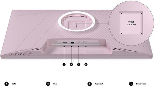 Japannext JN-I238FHD120F IPS Gaming Monitor 23.8" FHD 1920x1080 Pink