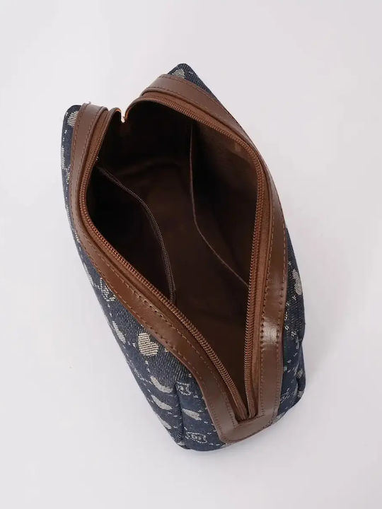 Signare Toiletry Bag Beauty B-loved Bear Denim