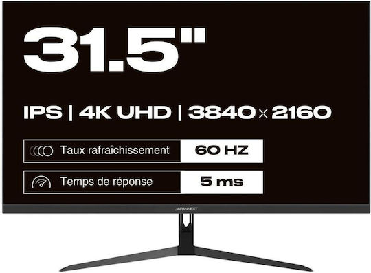 Japannext IPS HDR Monitor 31.5" 4K 3840x2160 με Χρόνο Απόκρισης 5ms GTG