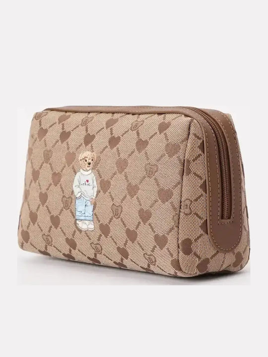 Signare Toiletry Bag Beauty B-loved Bear Beige