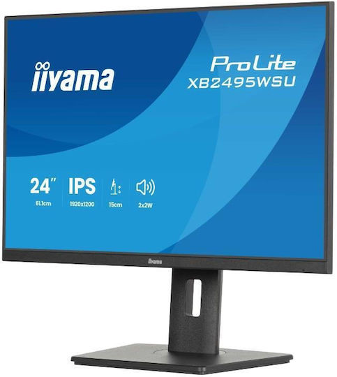 Iiyama ProLite XB2495WSU-B1 IPS Monitor 24.1" FHD 1920x1200 with 4ms GTG Response Time