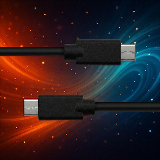 Qoltec USB 2.0 Cable USB-C Male - USB-C Black 2.5m