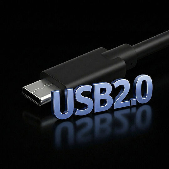 Qoltec USB 2.0 Kabel USB-C männlich - USB-C 5W Schwarz 1.4m (52343)