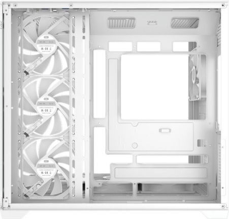 PCCOOLER C3 T700 Gaming Midi Tower Computer Case with Side Window and ARGB Lighting White