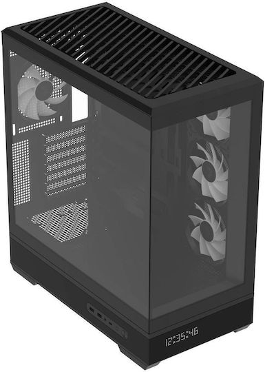 Aerocool P500B-Digi Gaming Middle Tower Carcasă Calculator cu Iluminare ARGB Negru