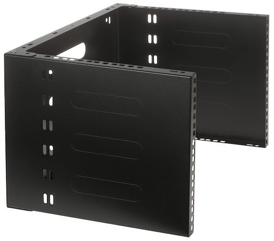 Stalflex Wall Mounted Rack Holder 19" 6u 330mm Black Wrh19-6u-330b