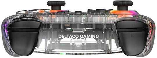 Deltaco GAM-198 Ασύρματο Gamepad για PC / Switch Διάφανο
