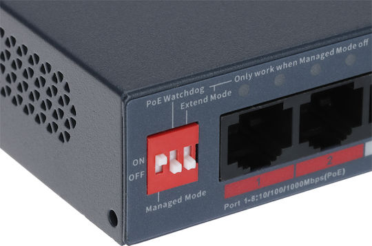 Dahua CS4010-8GT-110 Managed L2 PoE Switch with 10 Gigabit (1Gbps) Ethernet Ports
