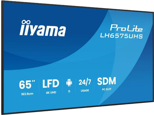Iiyama LH6575UHS-B2AG Afișaj Public LCD IPS 4K UHD 65"
