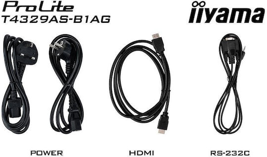 Iiyama T4329AS-B1AG Public Display 4K UHD 43"