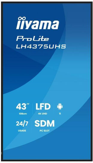 Iiyama LH4375UHS-B2AG Public Display 42.5" LED 4K UHD