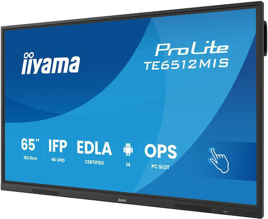 Iiyama TE6512MIS-B4AG Digitale Anzeigetafel LCD VA 4K UHD 65 Zoll mit Touchscreen