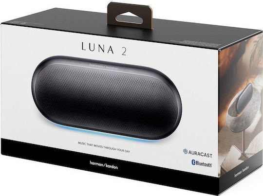 Harman Kardon Luna 2 Αδιάβροχο Ηχείο Bluetooth 40W με Διάρκεια Μπαταρίας έως 12 ώρες Μαύρο