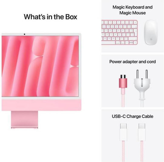 Apple IMac 24" 2024 (M4/16GB/1TB SSD/10-Core GPU/macOS) Pink Romanian