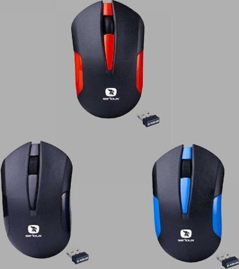 Serioux Drago 300 Ασύρματο Mini Ποντίκι Μαύρο